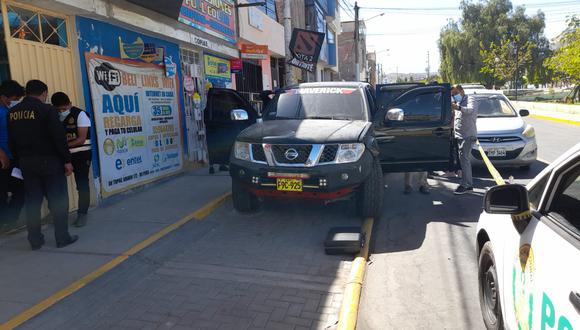 Agentes de Robos hallaron la unidad móvil en el distrito de José Luis Bustamante y Rivero. (Foto: Difusión)