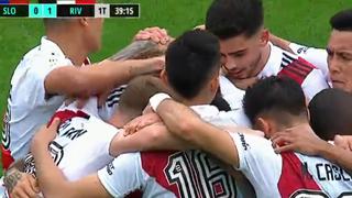 Gol de River Plate: Emanuel Mammana anota el 1-0 sobre San Lorenzo