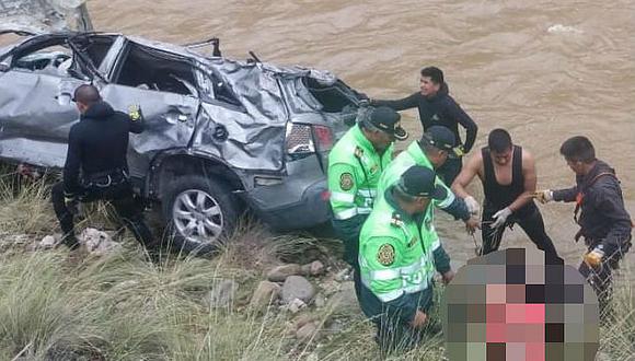 Carretera Central: ​Esposos e hijas murieron en río Mantaro tras despiste de vehículo