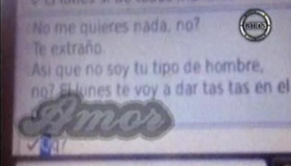 Alamo Perez Luna envía mensajes hot a bailarina
