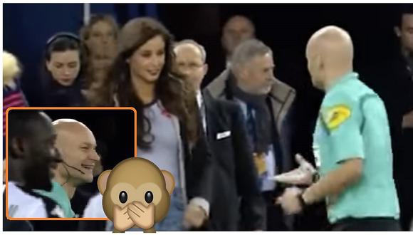 Así fue la reacción de un árbitro cuando vio a modelo en campo deportivo (VIDEO)