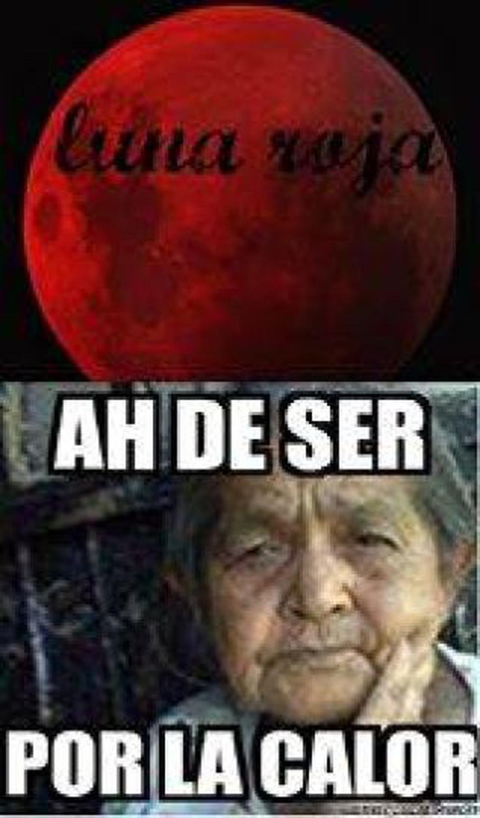 MEMES: Las mejores imágenes tras el fenómeno de la "luna roja"