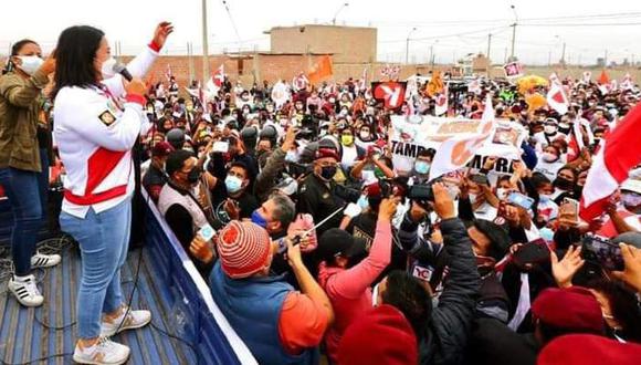 Fuerza Popular obtuvo 256 mil 085 votos, y Perú Libre ha conseguido un poco más de 230 mil votos válidos