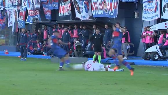 'Equi' Fernández, jugador de Tigre, fue expulsado por lanzar un pelotazo contra un rival. (Foto: Captura ESPN)