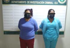 Ica: Detienen a dos mujeres por cobrar dinero con cheque perdido
