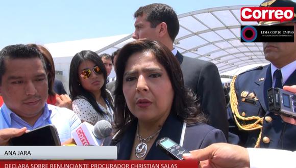 [VIDEO] Ana Jara: "El procurador Salas no salió por presión del gobierno"