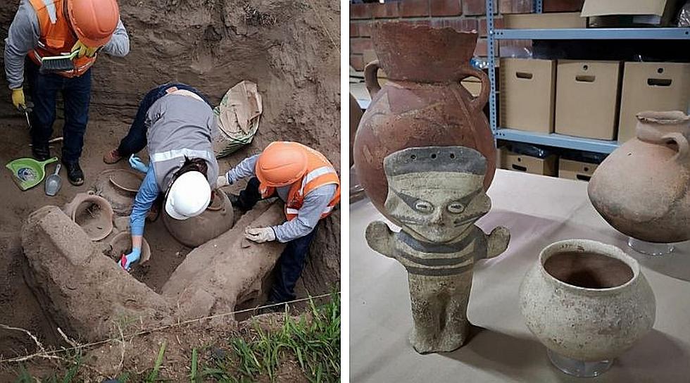 Hallan tumba preincaica de niño durante obras para instalación de gas en Puente Piedra (FOTOS)