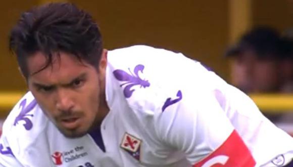 Juan Vargas fue capitán en la goleada de la Fiorentina al Bologna