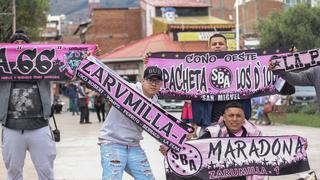 Así fue el paseo de la hinchada del Sport Boys por Huancayo (FOTOS)