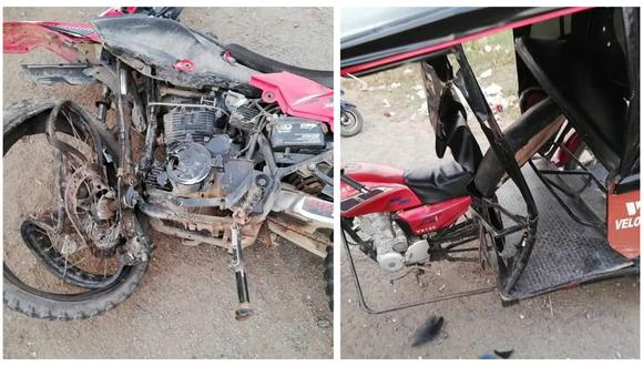 La víctima es identificado como Luis Enrique Salcedo Campos, quien conducía su motocicleta y chocó frontalmente contra una mototaxi. (Fotos: Cortesía)