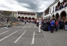 Ayacucho: protestan por retiro de rejas en plaza de armas de Huamanga (FOTOS)