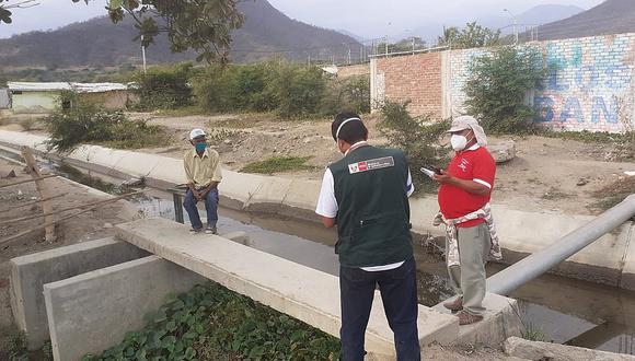 Autoridad Nacional del Agua verifica estado de canales y drenes del distrito de Morropón