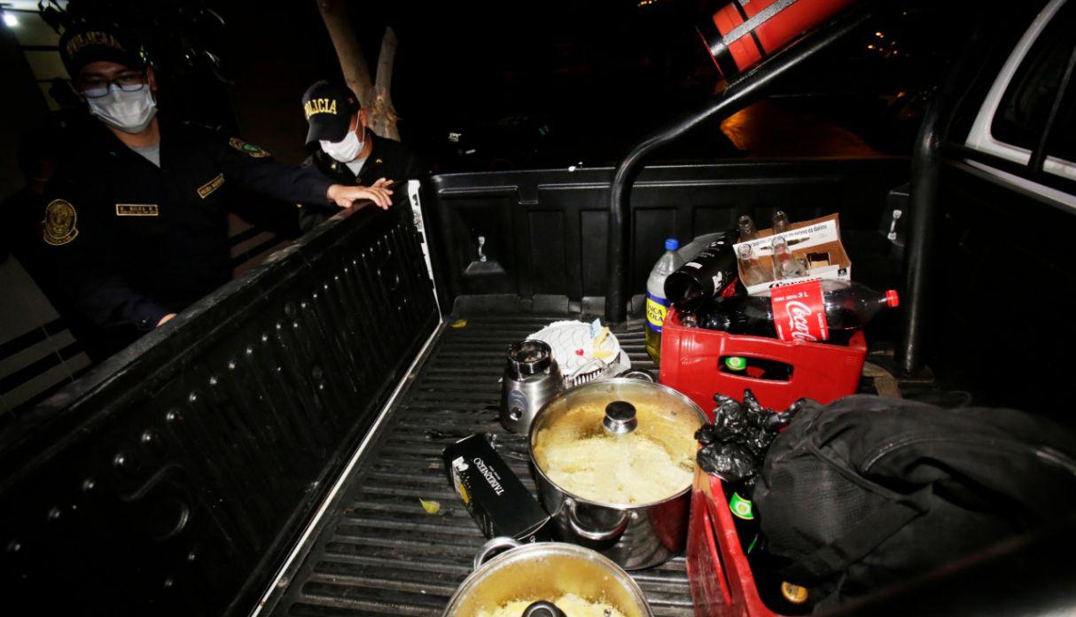 Detienen a comisario de Canto Rey y otros policías que celebraran cumpleaños en plena cuarentena | TROME | GEC | César Grados