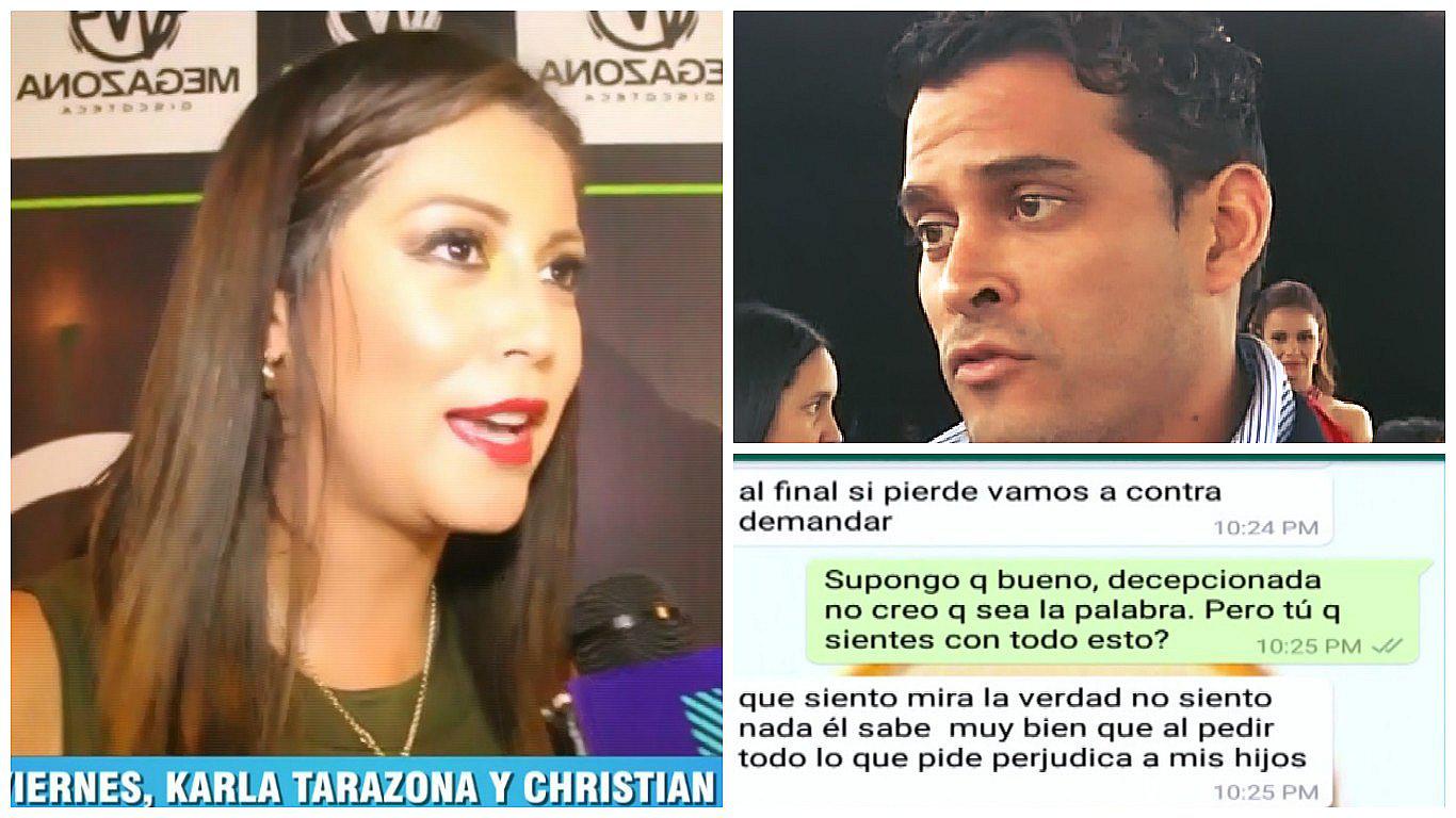 Karla Tarazona revela todo esto sobre su próximo encuentro con Christian Domínguez (VIDEO)