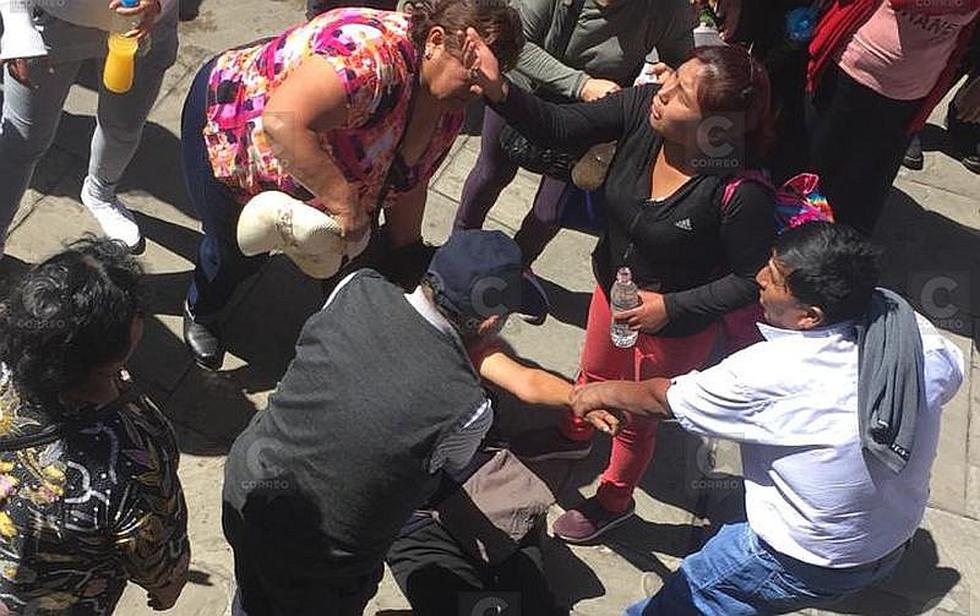 ​Comerciantes protestan contra la implementación de ciclovía en Arequipa (FOTOS)