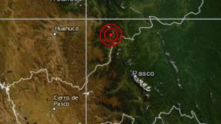 Pasco: sismo de magnitud 4,1 se reportó en Oxapampa, señala IGP