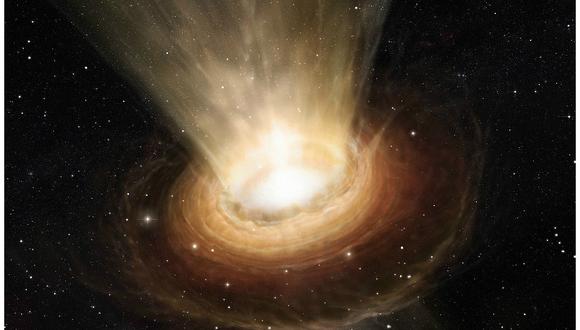 Choque de galaxias permite el crecimiento de los agujeros negros
