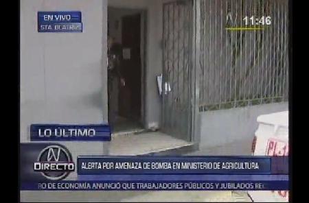 Descartan amenaza de bomba en el Ministerio de Agricultura