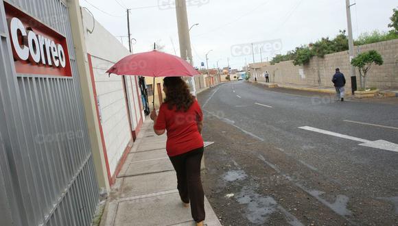 Comenzó las lluvias de Otoño en Tacna