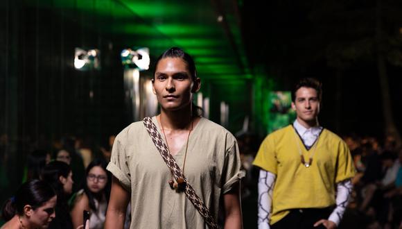 Desfile de modas con prendas amazónicas. (Foto cortesía: Diego Pérez)