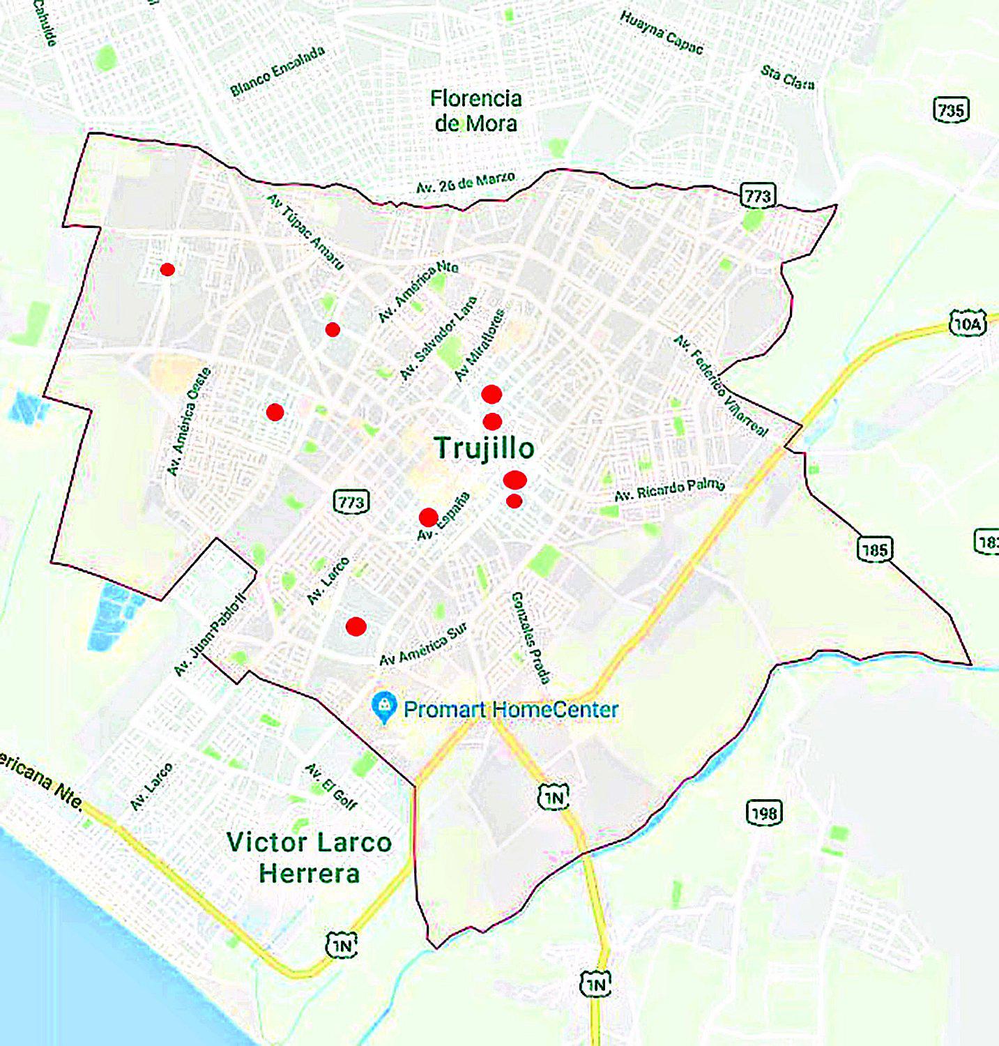 Más atracos ocurren en locales comerciales y  de comida