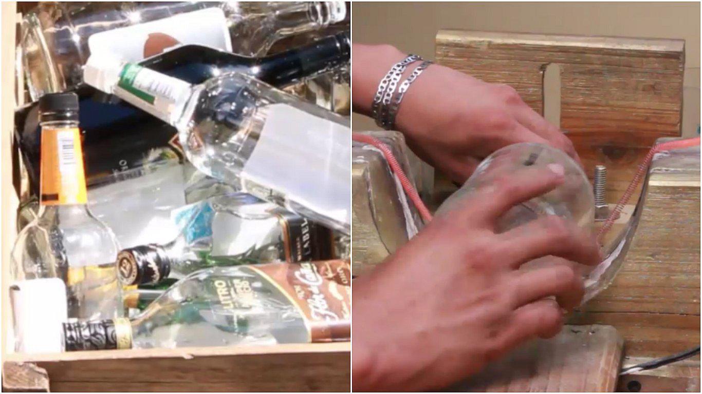 Honduras: grupo de jóvenes transforman las botellas de vidrio en esto