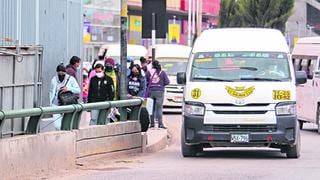 Transporte aún no se reactiva al 100% en la ciudad de Huancayo y no cubriría la demanda
