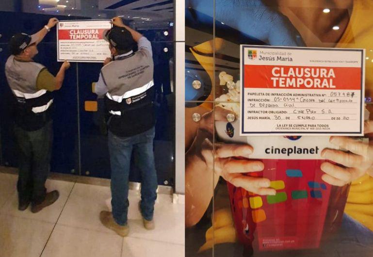 Municipalidad de Jesús María aplicó una multa a la cadena Cineplanet. (Difusión)