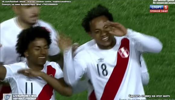 André Carrillo celebra su gol con peculiar baile (VIDEO)
