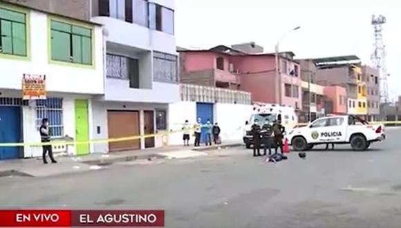 Presunto delincuente fue abatido en El Agustino. (Captura: América Noticias)