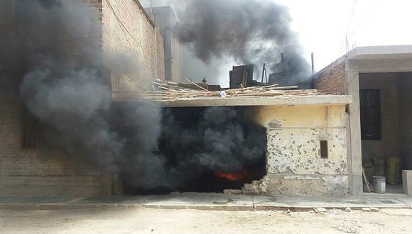 Chiclayo: Incendio causa pánico en vecinos de la calle Mariano Polo (VIDEO) 