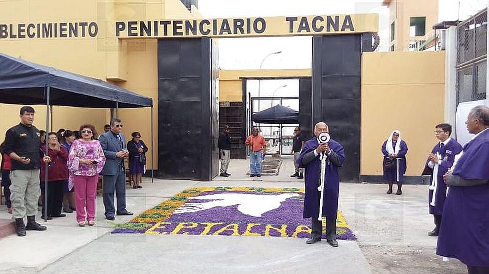 Imagen del Señor de los Milagros fue llevado a los penales de Tacna