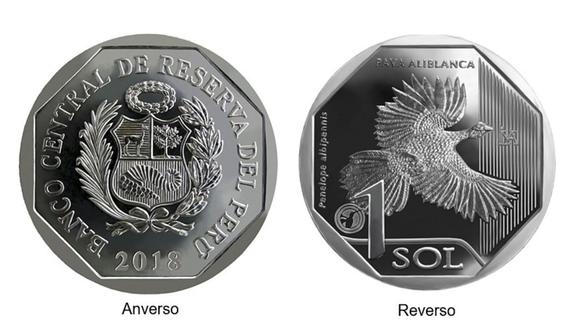 Ponen en circulación moneda de S/ 1 alusiva a la pava aliblanca