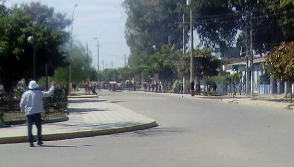 Lambayeque: Nuevo choque entre trabajadores y policías en Tumán (VIDEO)