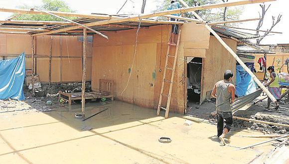 Piura: Casas caídas y damnificadas tras fuertes lluvias que asolaron la región