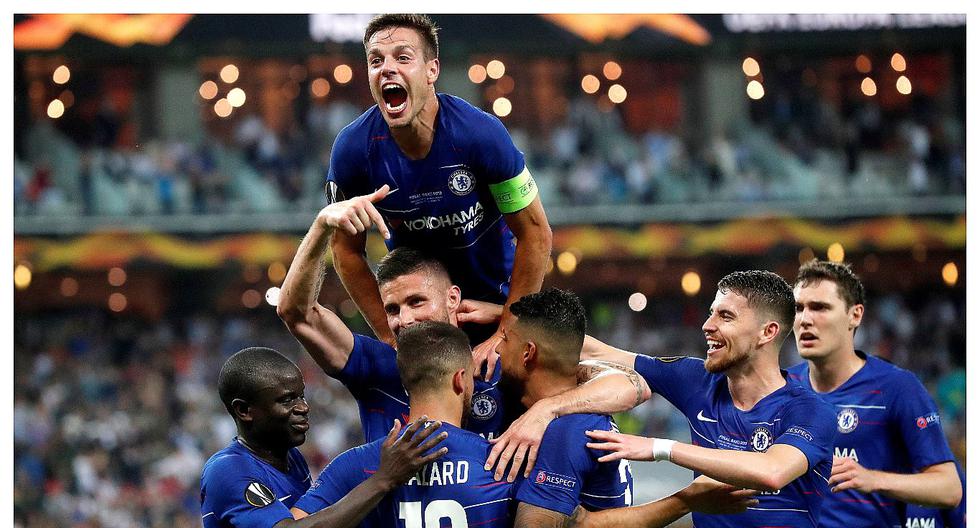 Los goles del Chelsea sobre Arsenal en la final de la Europa League