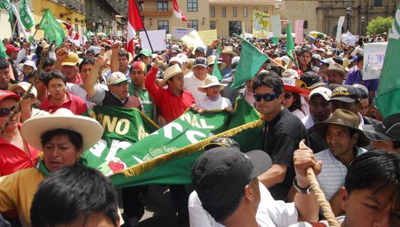 Organizaciones sociales rechazan paro en Cajamarca