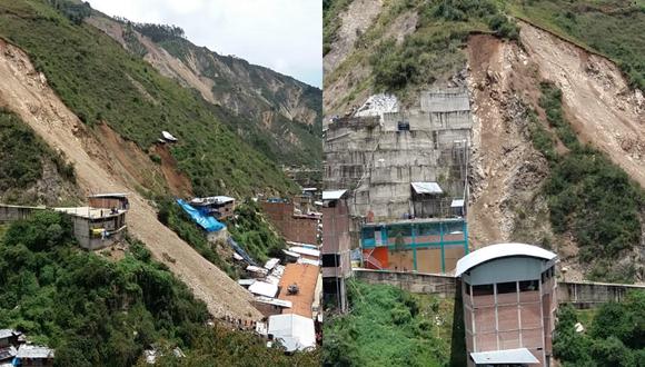 Deslizamiento ocasionó que decenas de viviendas terminen sepultadas, según informó el gobernador regional Manuel Llempén. (Foto: Prefectura de La Libertad)