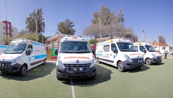 Arequipa: otras 12 ambulancias serán distribuidas en agosto, anunció Elmer Cáceres. (Foto: Geresa Arequipa)