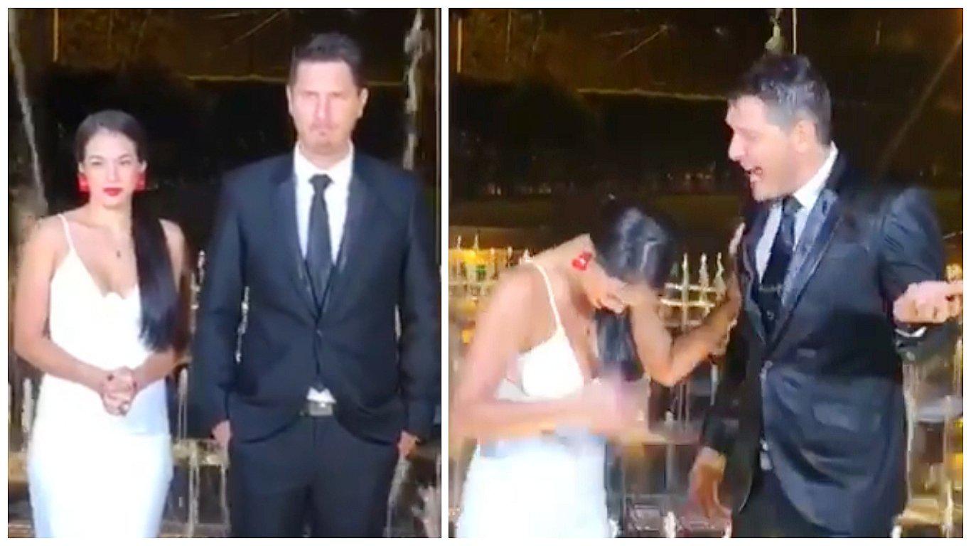 Jazmín Pinedo sufrió pesada broma de Cristian Rivero en el Parque de las Aguas (VIDEO)