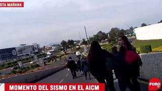 Momentos de pánico vivieron los usuarios en el aeropuerto de Ciudad de México durante el terremoto (VIDEO)