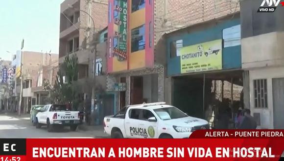 Los agentes de la comisaría de Puente Piedra llegaron al hostal y constataron la muerte de Pablo Antonio Porras Córdoba. (ATV+)
