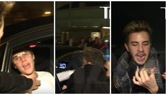 Justin Bieber pega un puñetazo a un admirador que le tocó (VIDEO)