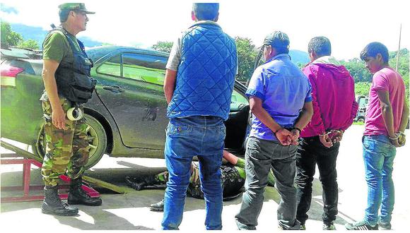 ​Incautan 20 kilos de PBC encaletados en puertas de vehículo en Kimbiri-Vraem 