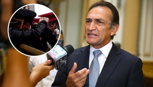 Héctor Becerril sobre video de policía que entregó rosa a su madre: "Ya estaba planificado"