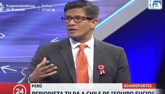Erick Osores critica juego "sucio" de Chile y periodista chileno envía tremenda respuesta [VIDEO]