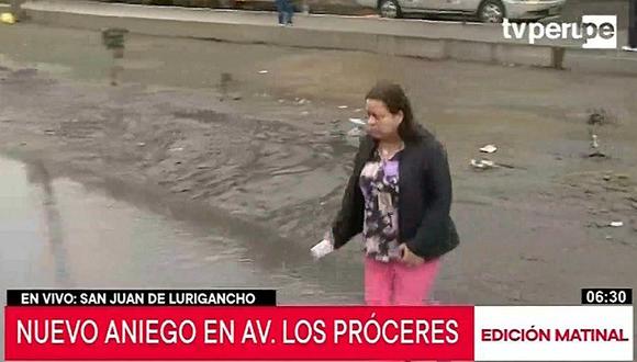 Aniego alarmó a los vecinos de San Juan de Lurigancho (VIDEO)