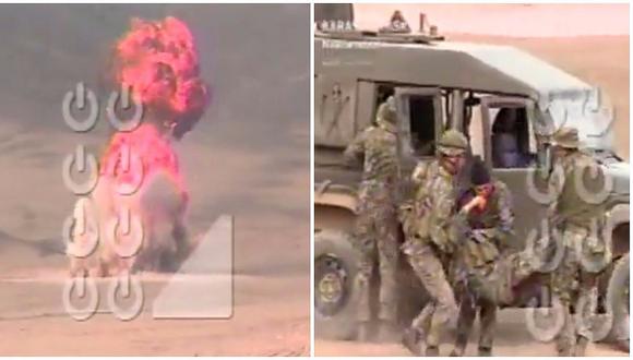 ​San Bartolo: seis soldados heridos tras explosión en entrenamiento militar (VIDEO)