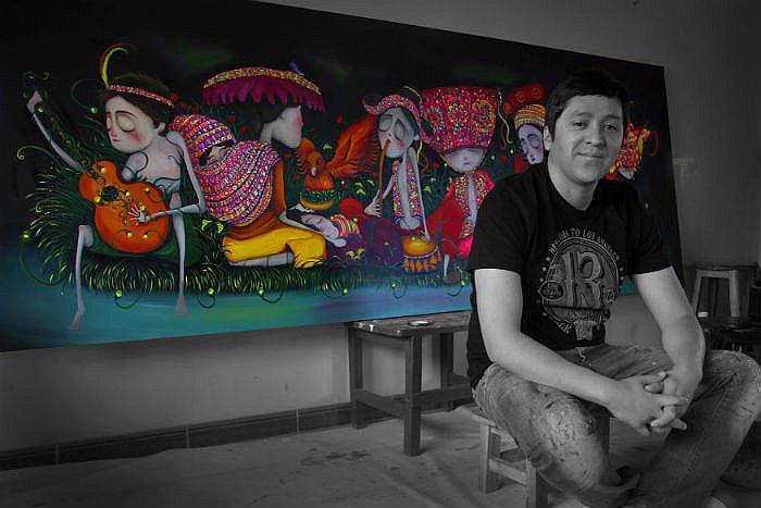 Fito Espinosa y Joan Alfaro en aniversario de galería Índigo