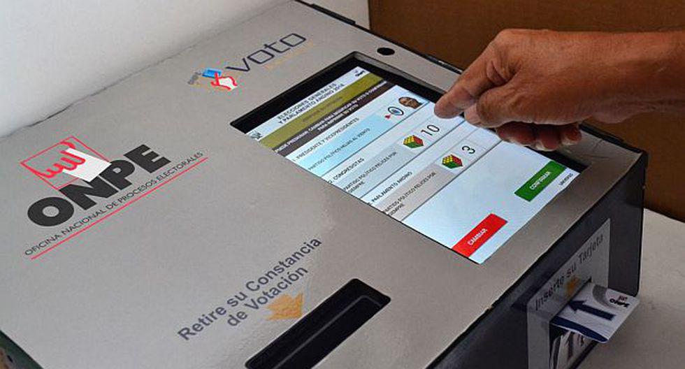 El voto electrónico se usará en 39 distritos a nivel nacional. (Foto: Andina)